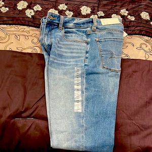 Women's high rise skinny kick American Eagle jeans size 10 long